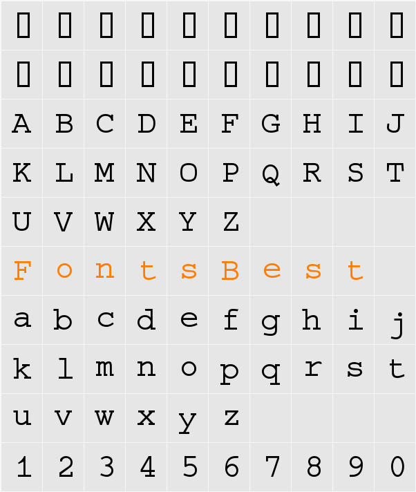 Selectric Character Map