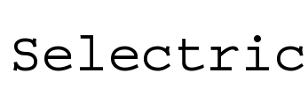 Selectric Font Image