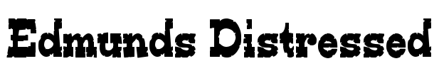 Edmunds Distressed Font Image