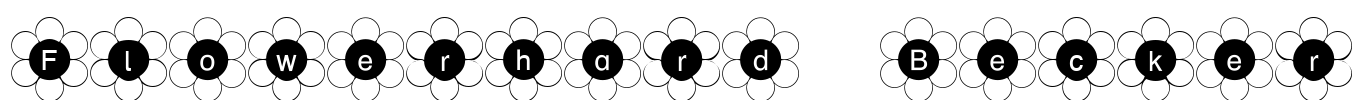 Flowerhard Becker Font Image