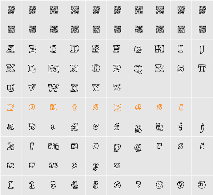 MarketCrash Character Map