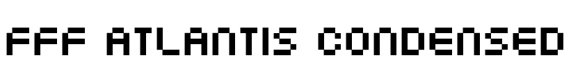 FFF Atlantis Condensed Font Image