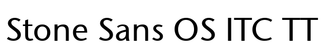 Stone Sans OS ITC TT Font Image