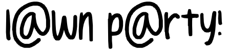 lawn party! Font Image