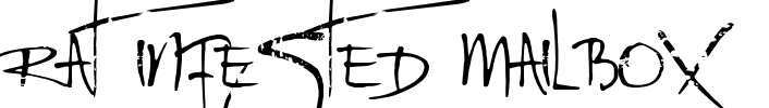 Rat Infested Mailbox Font Image