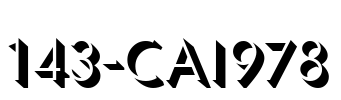 143-CAI978 Font Image