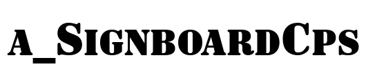 a_SignboardCps Font Image