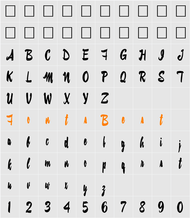 SwishNorm64 Character Map