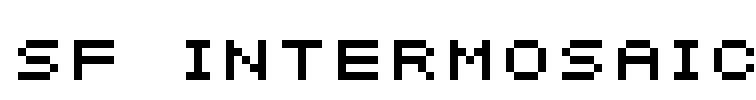 SF Intermosaic Font Image