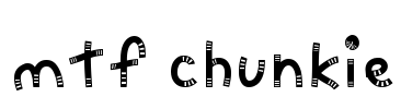 MTF Chunkie Font Image