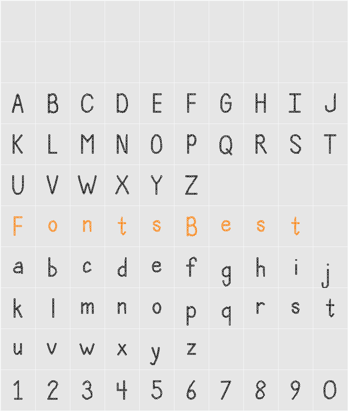 Janda Polkadot Punch Character Map