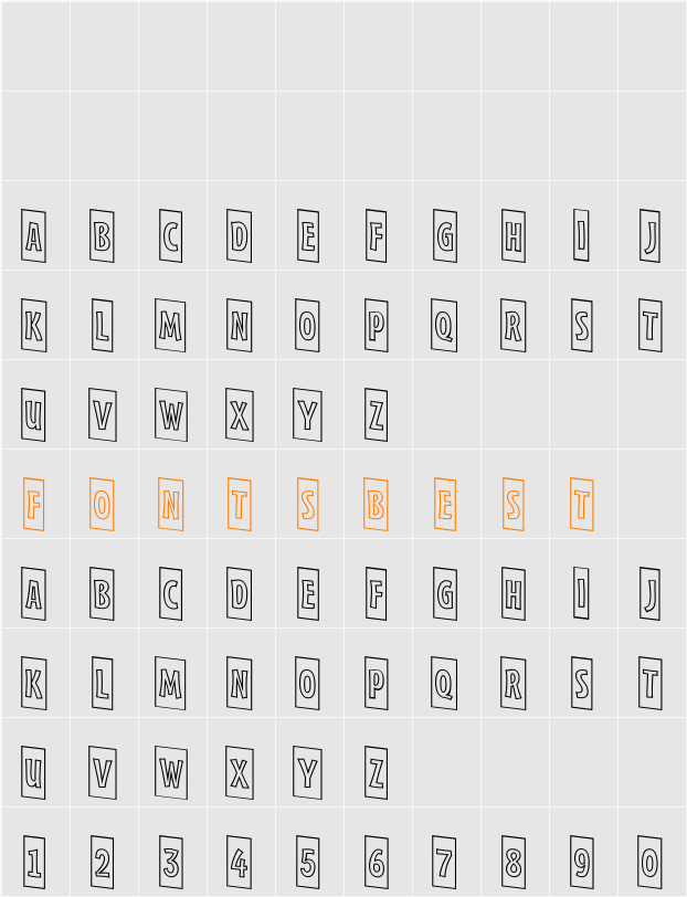 a_FrudgerCmOtlDn Character Map