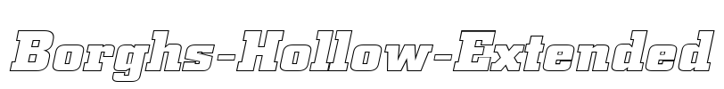 Borghs-Hollow-Extended Font Image