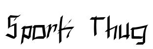 Spork Thug Font Image