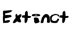 Extinct Font Image