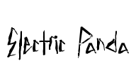 Electric Panda Font Image