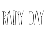 Rainy Day Font Image
