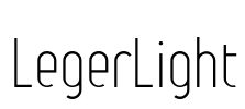 LegerLight Font Image