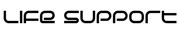 Life Support Font Image