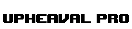 Upheaval Pro Font Image