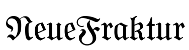 NeueFraktur Font Image