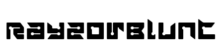 RayzorBlunt Font Image