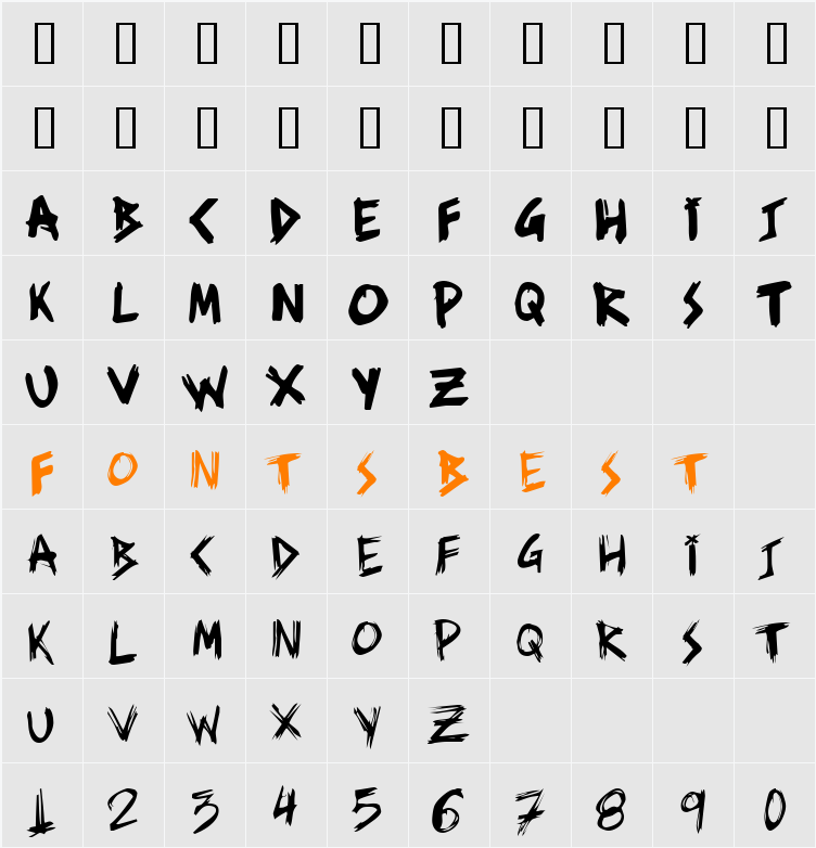 JI-Signed Character Map