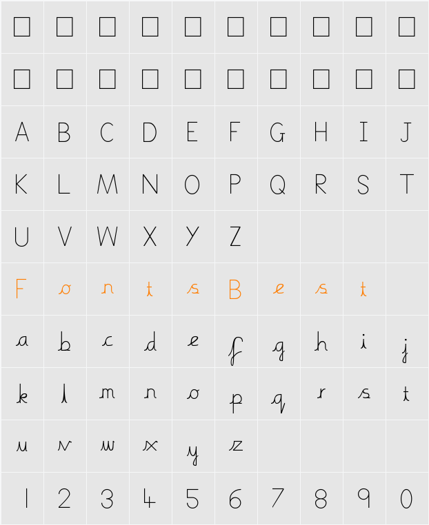 Boring Boring Character Map