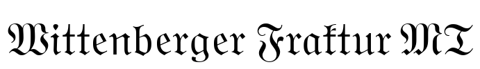 Wittenberger Fraktur MT