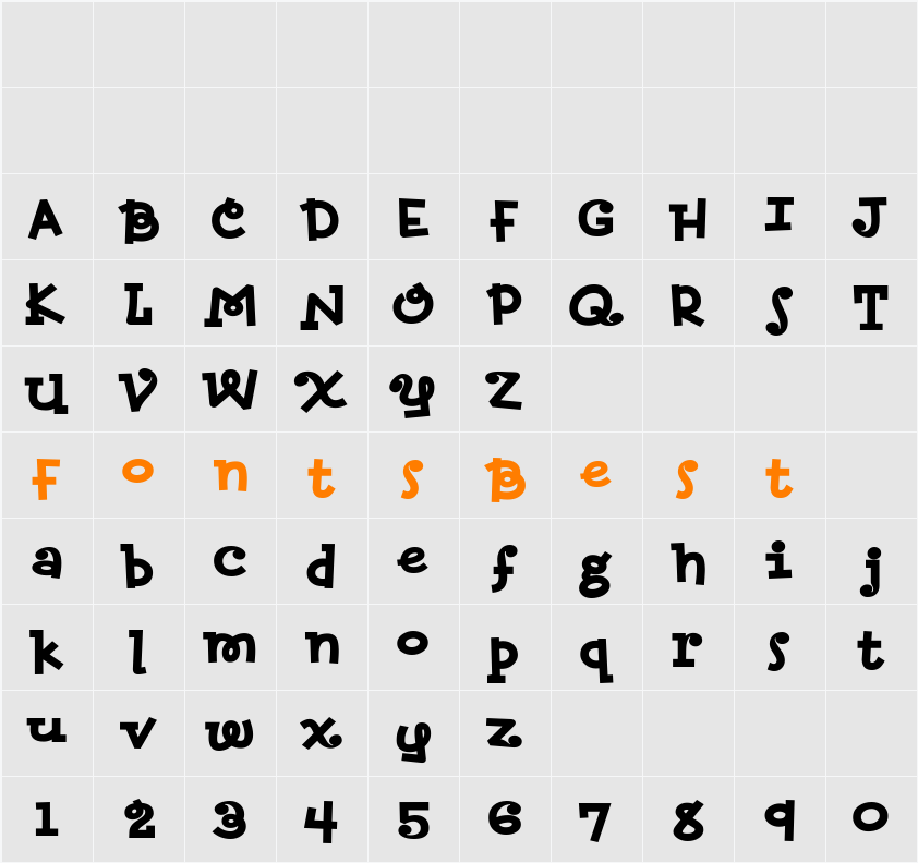 QK Maggie Character Map