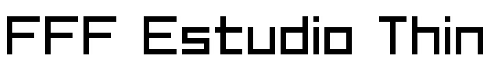FFF Estudio Thin Font Image