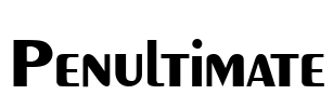 Penultimate Font Image