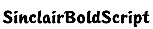 SinclairBoldScript Font Image