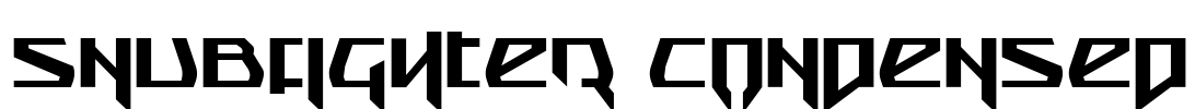 Snubfighter Condensed Font Image