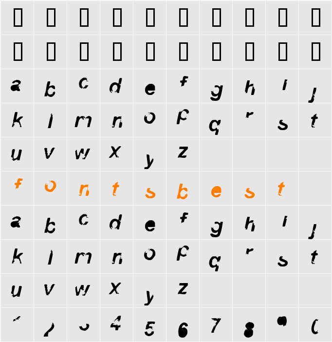 3 Character Map