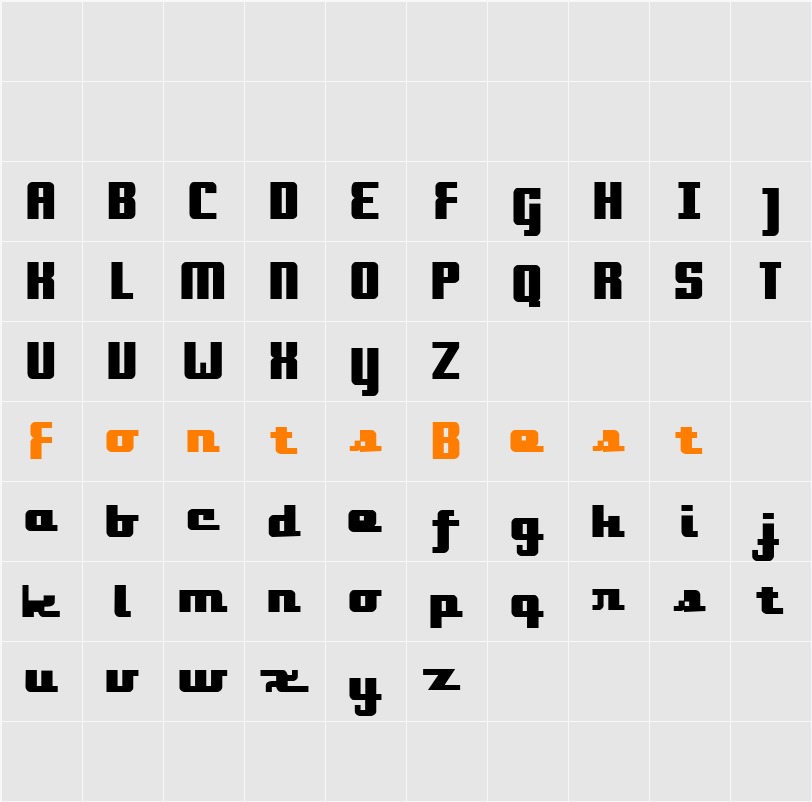 onakite Character Map