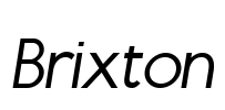 Brixton Font Image