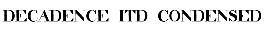 decadence itd condensed Font Image