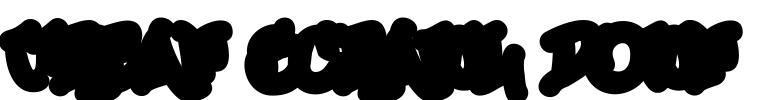 Urban Scrawl Down Font Image