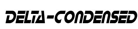 Delta-Condensed Font Image