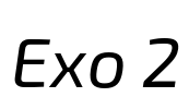Exo 2 Font Image