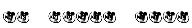 KR Movie Time Font Image