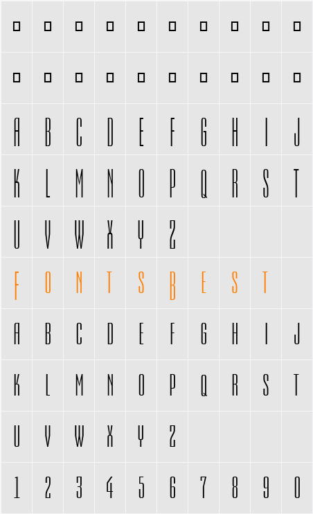 a_EmpirialCpsTtr Character Map