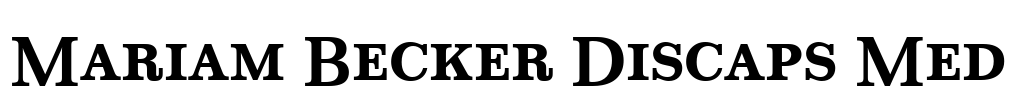 Mariam Becker Discaps Med Font Image