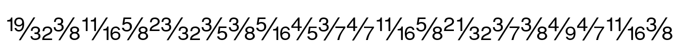 SansFractionsDiagonal Font Image