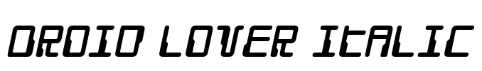 Droid Lover Italic