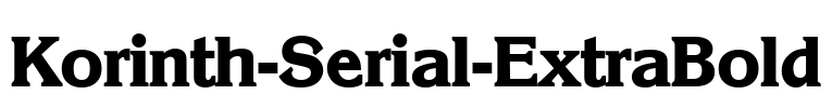 Korinth-Serial-ExtraBold Font Image