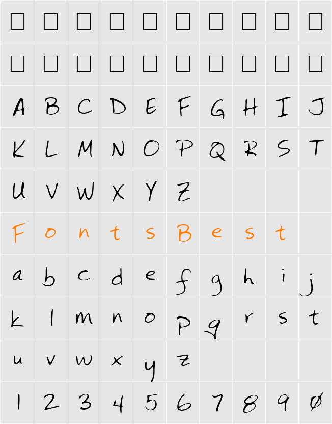 Julie Character Map
