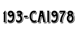 193-CAI978 Font Image