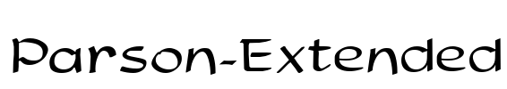 Parson-Extended Font Image